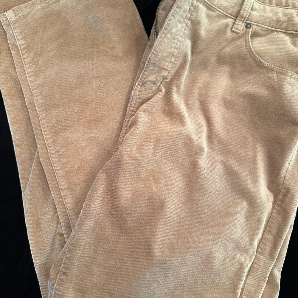 Talbots CAMEL Corduroy High-Waist Straight leg Jeans